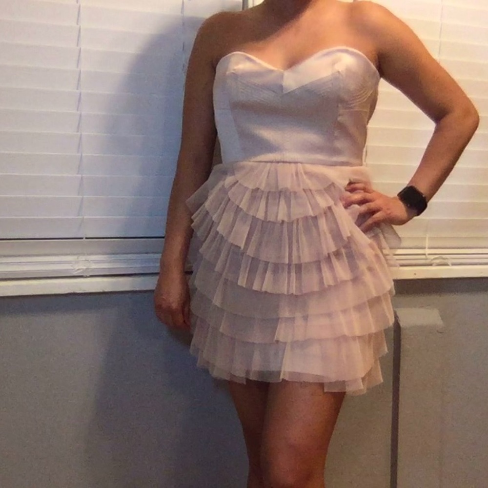 BCBG Maxazria Cocktail Dress- Blush Pink